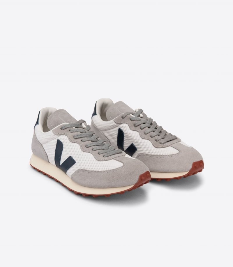 Mens Veja Rio Branco Alveomesh Trainers Grey / White / Indigo KSA | X3LPQ1