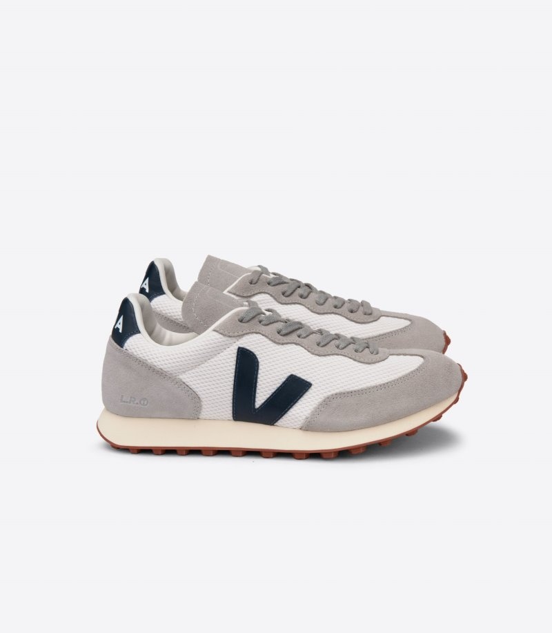 Mens Veja Rio Branco Alveomesh Trainers Grey / White / Indigo KSA | X3LPQ1