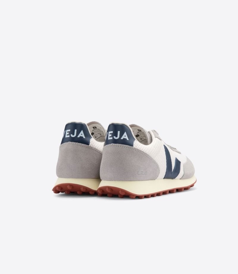 Mens Veja Rio Branco Hexamesh Gravel Trainers Navy / Blue / Grey KSA | MVHWDG