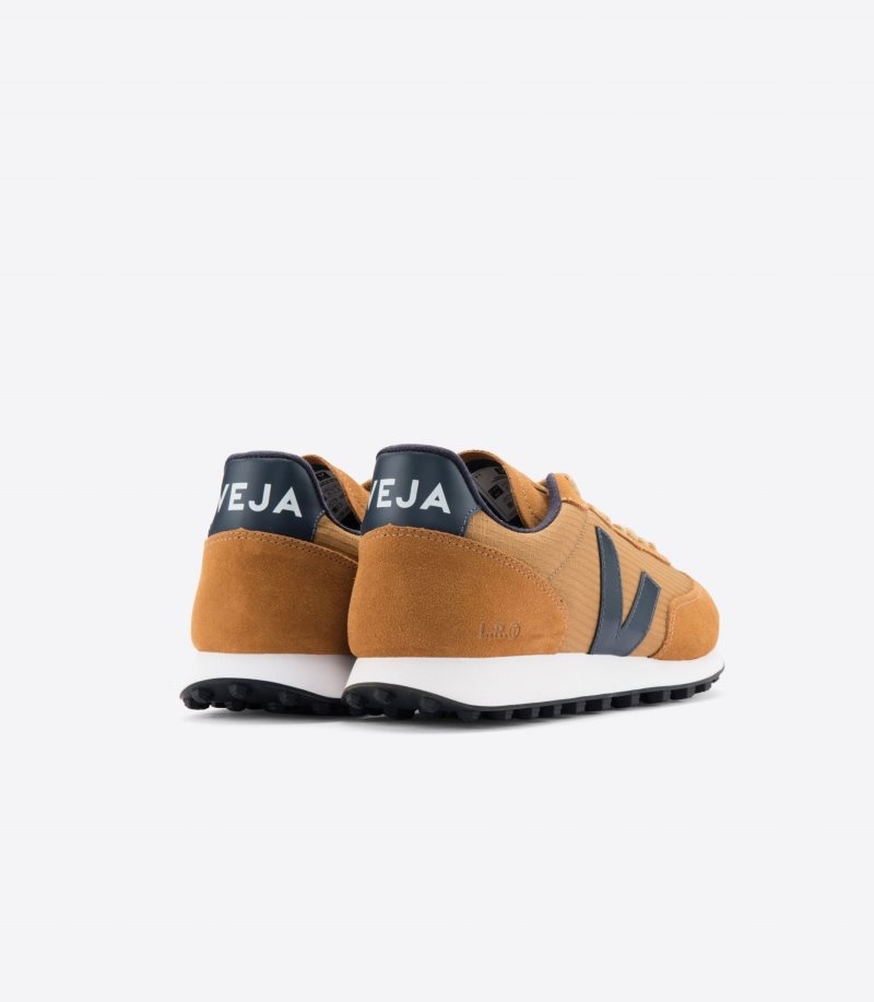 Mens Veja Rio Branco Ripstop Trainers Brown / Indigo KSA | 770LKU