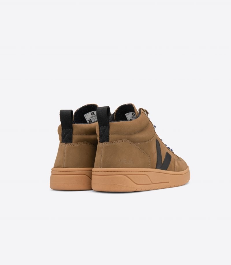 Mens Veja Roraima Nubuck Trainers Brown / Black KSA | OY7PWD