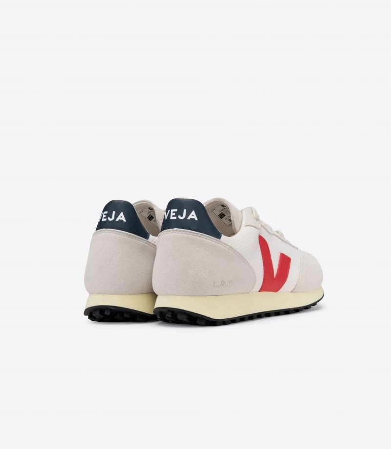 Mens Veja Sdu REC Alveomesh Trainers Beige / Red KSA | ZUF-6414