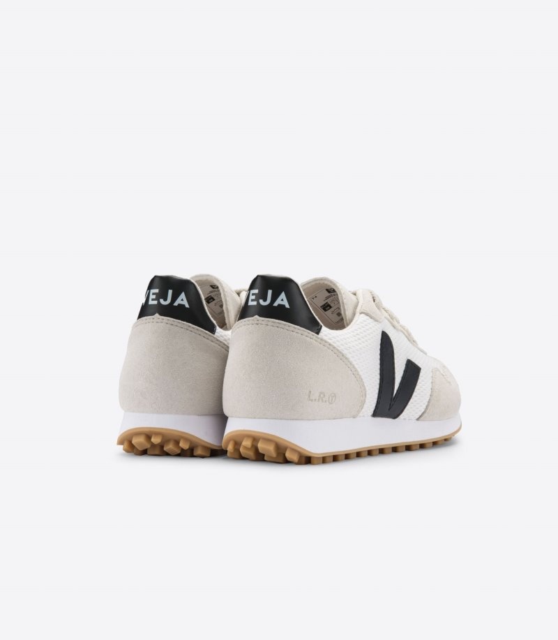 Mens Veja Sdu REC Alveomesh Trainers White / Black / Beige KSA | BYC-6938