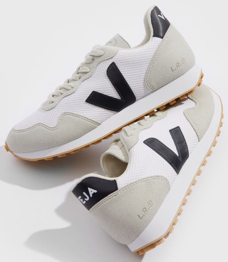 Mens Veja Sdu REC Alveomesh Trainers White / Black / Beige KSA | BYC-6938