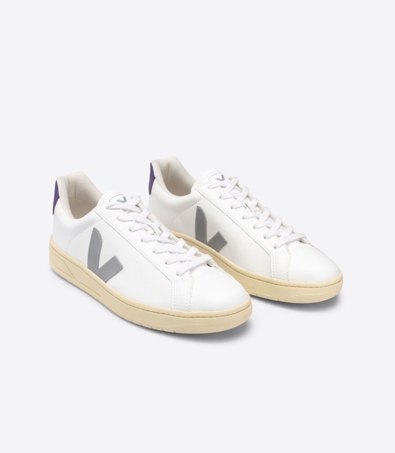 Mens Veja Urca CWL Trainers White / Grey / Purple KSA | HXQTNF