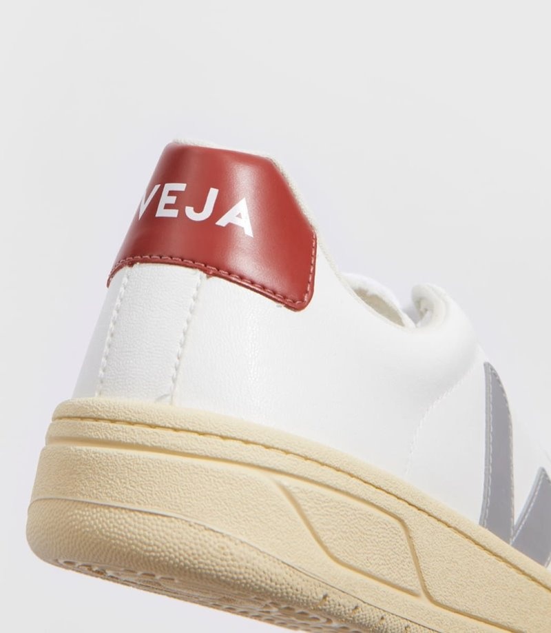 Mens Veja Urca CWL Trainers White / Grey / Red KSA | RVWE0B