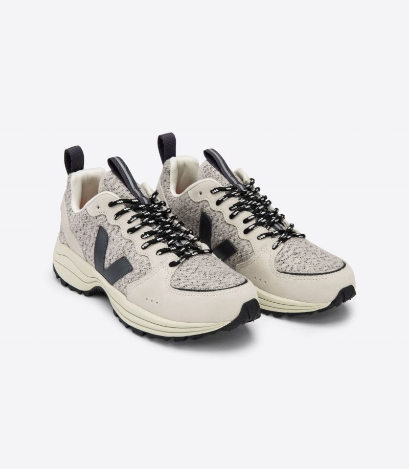 Mens Veja Venturi Flannel Trainers Beige / Black KSA | 220CPI