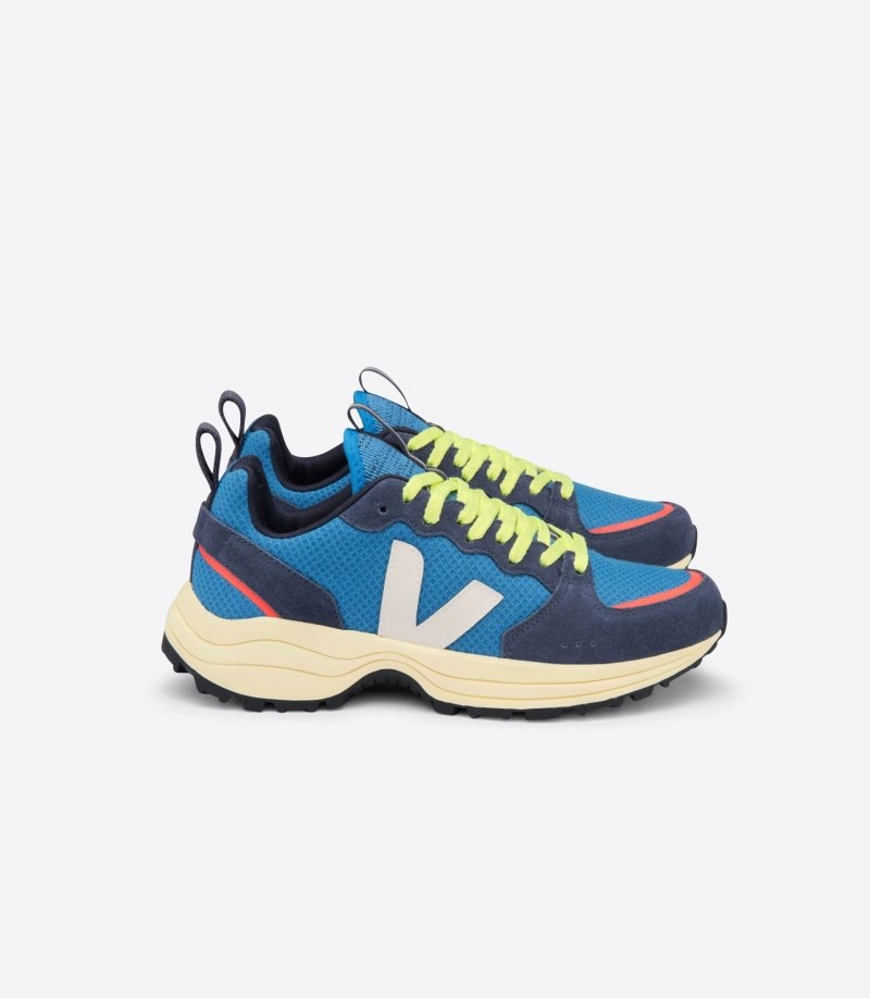 Mens Veja Venturi Hexamesh Trainers Blue / Yellow KSA | 6MW2NK