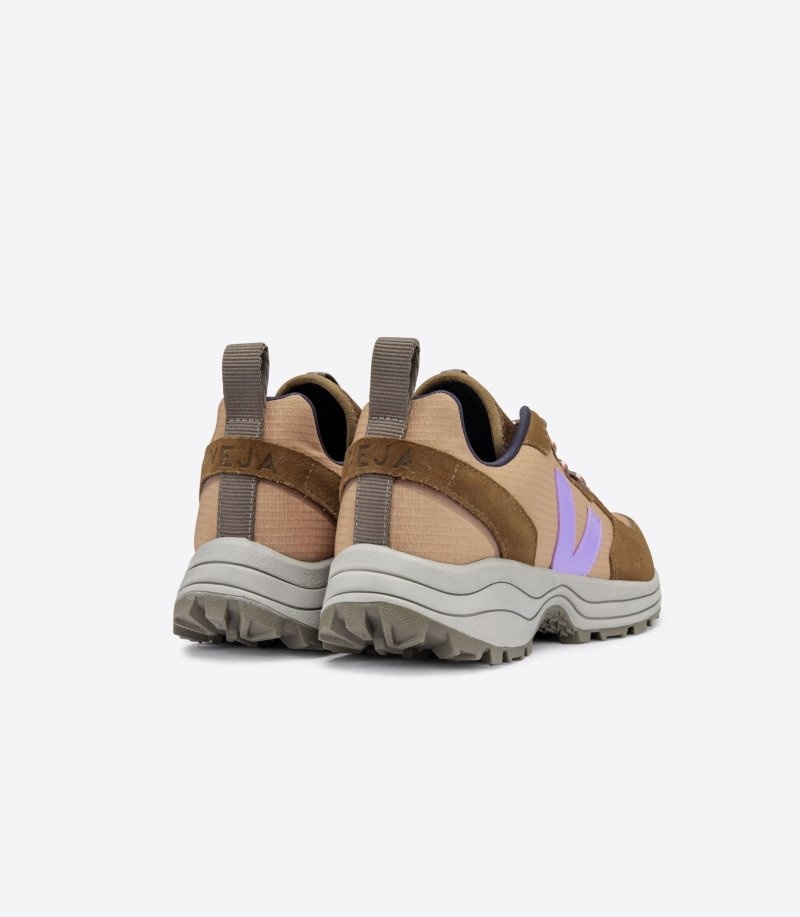 Mens Veja Venturi Ripstop Trainers Brown / Purple KSA | FNJU5I