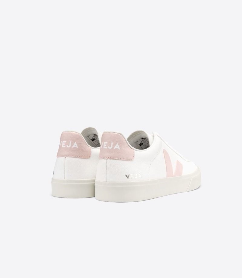 Womens Veja Campo Chromefree Trainers White / Pink KSA | WKYQYL