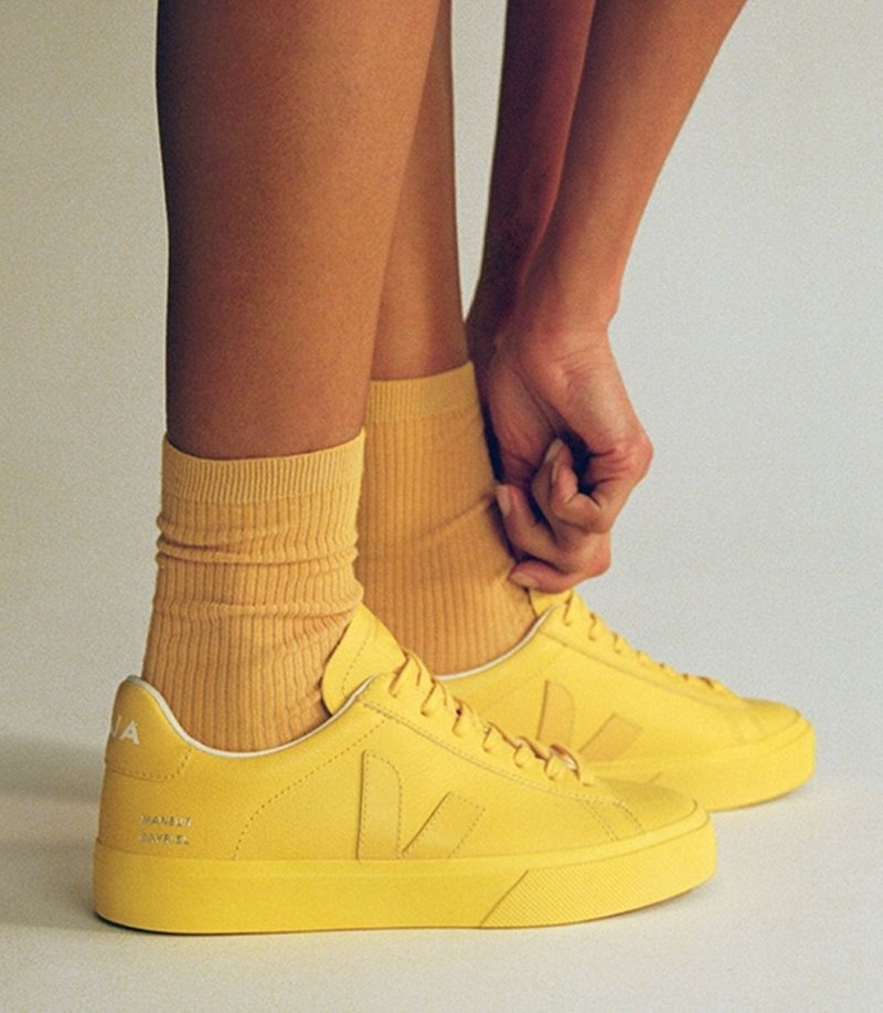 Womens Veja Campo Veja X Mansur Gavriel Trainers Yellow KSA | CW04AN