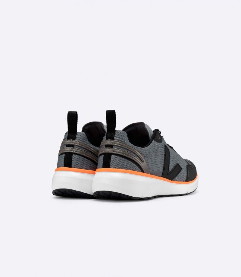 Womens Veja Condor 2 Alveomesh Trainers Black / Dark Grey / Orange KSA | V67A2R