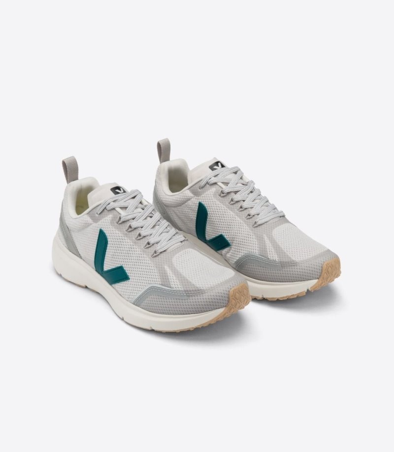 Womens Veja Condor 2 Alveomesh Trainers Light Grey / Green KSA | LQ1RES