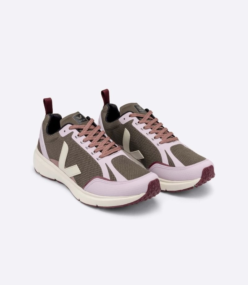 Womens Veja Condor 2 Alveomesh Trainers Olive / Purple KSA | NO2SKT