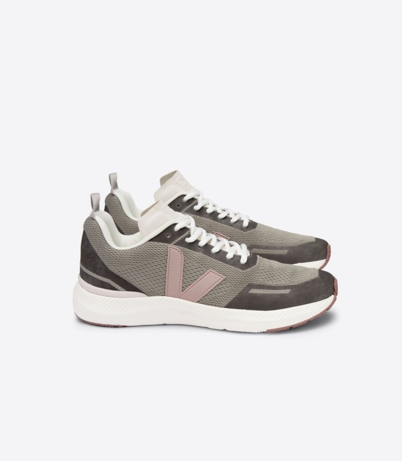 Womens Veja Impala Jacquard Trainers Olive / Pink KSA | BVO-5619