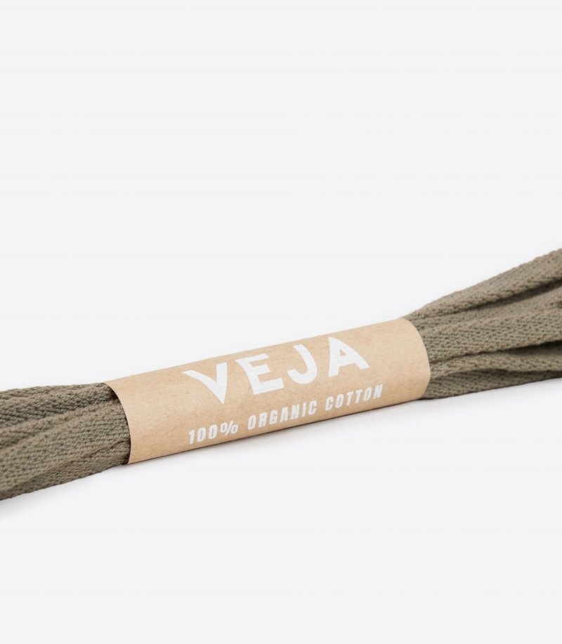 Womens Veja Laces Organic Cotton Laces Olive KSA | UBC-9202