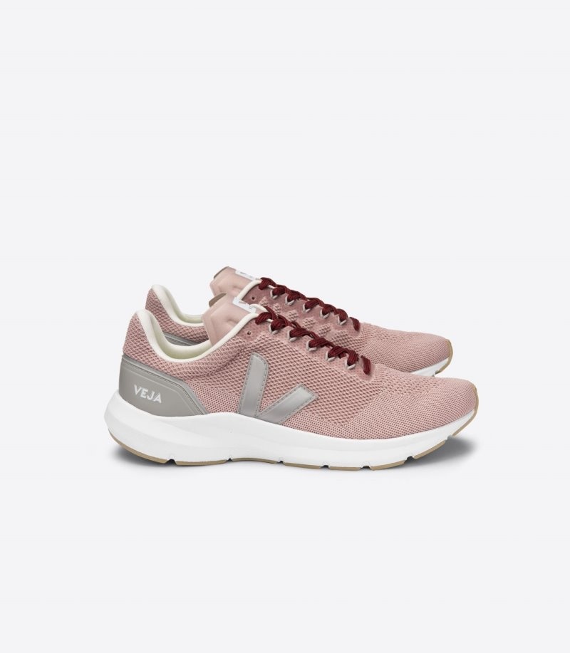 Womens Veja Marlin Lt V Knit Trainers Pink / Silver KSA | QUFJLY