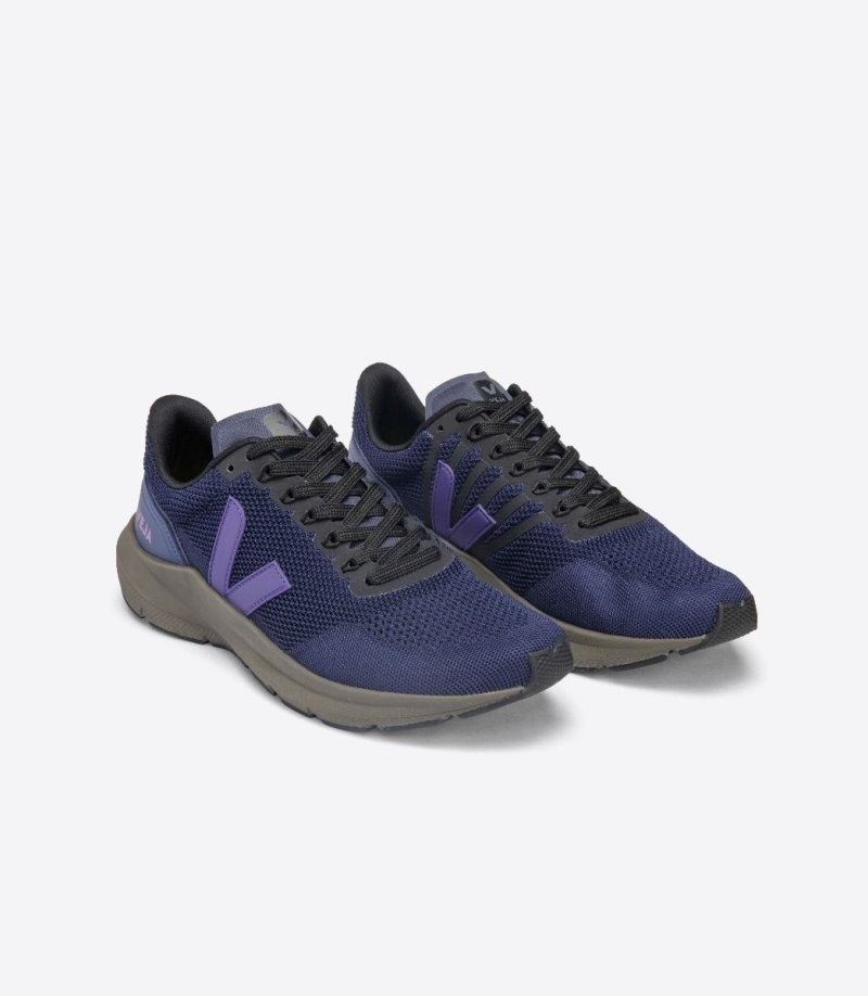 Womens Veja Marlin V-knit Trainers Purple / Dark Grey KSA | GE1ARS