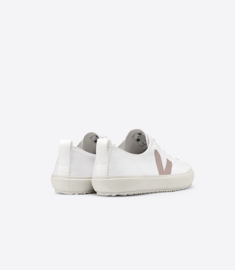 Womens Veja Nova Canvas Trainers White / Pink KSA | MHM-2682