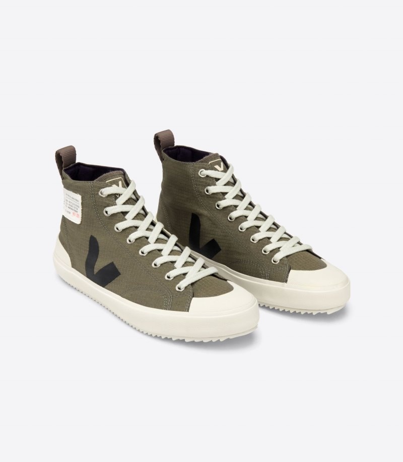 Womens Veja Nova Hl Ripstop Trainers Olive / Black KSA | WQC-7770