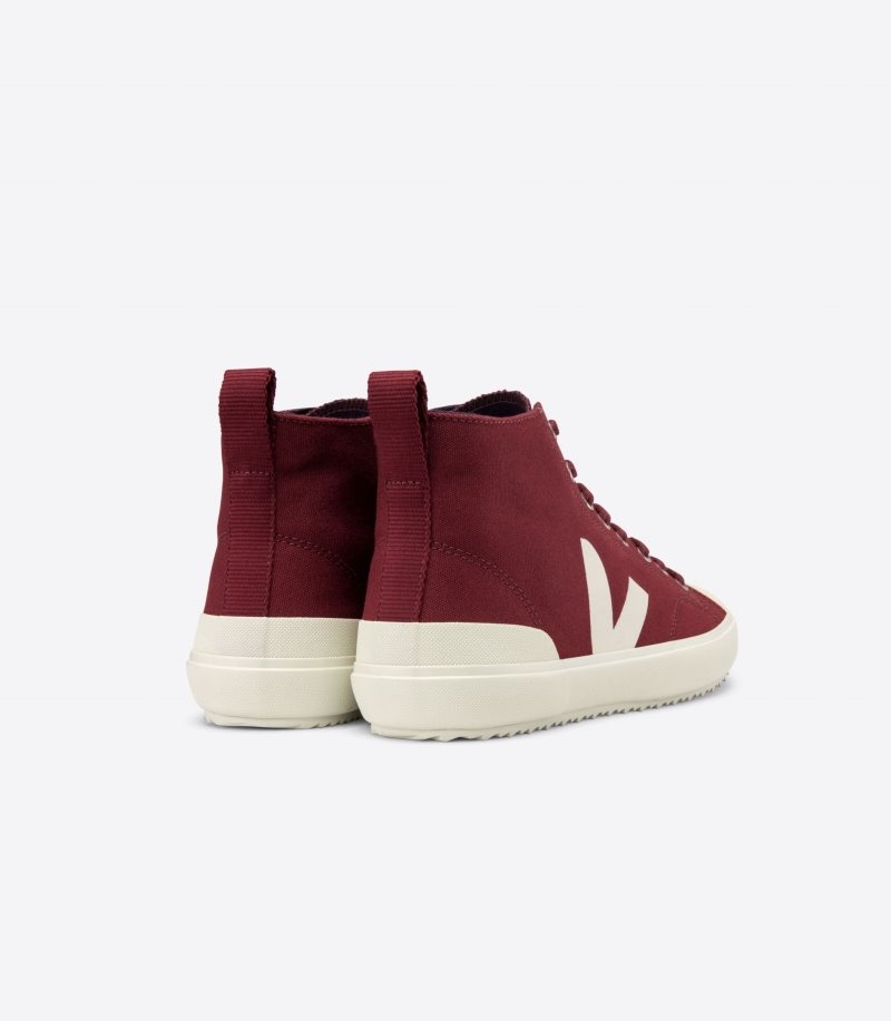 Womens Veja Nova Ht Canvas Trainers Burgundy KSA | EWN-6531