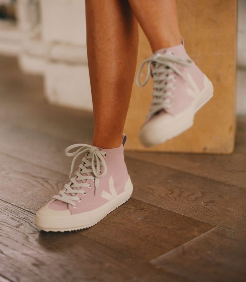 Womens Veja Nova Ht Canvas Trainers Pink KSA | FGY-0479