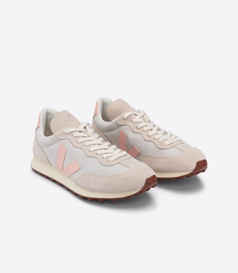 Womens Veja Rio Branco Alveomesh Trainers Beige / Pink KSA | 6FP3M5