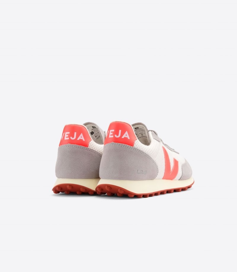 Womens Veja Rio Branco Hexamesh Gravel Trainers Grey / Orange KSA | G9UTJZ