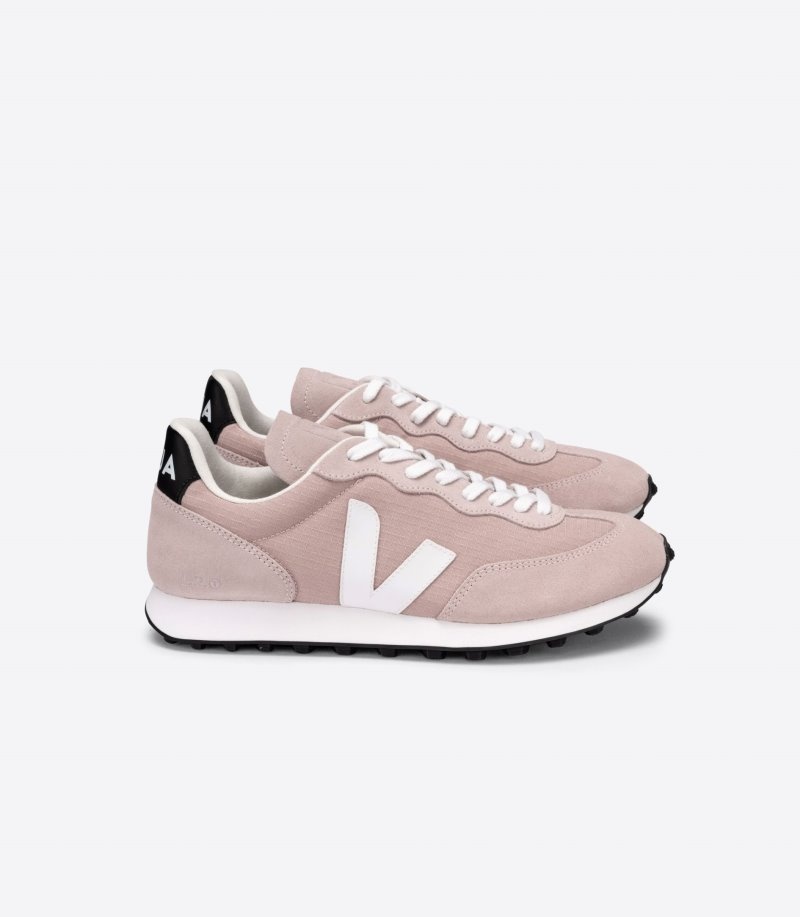 Womens Veja Rio Branco Ripstop Trainers Pink / White KSA | HIW3AW