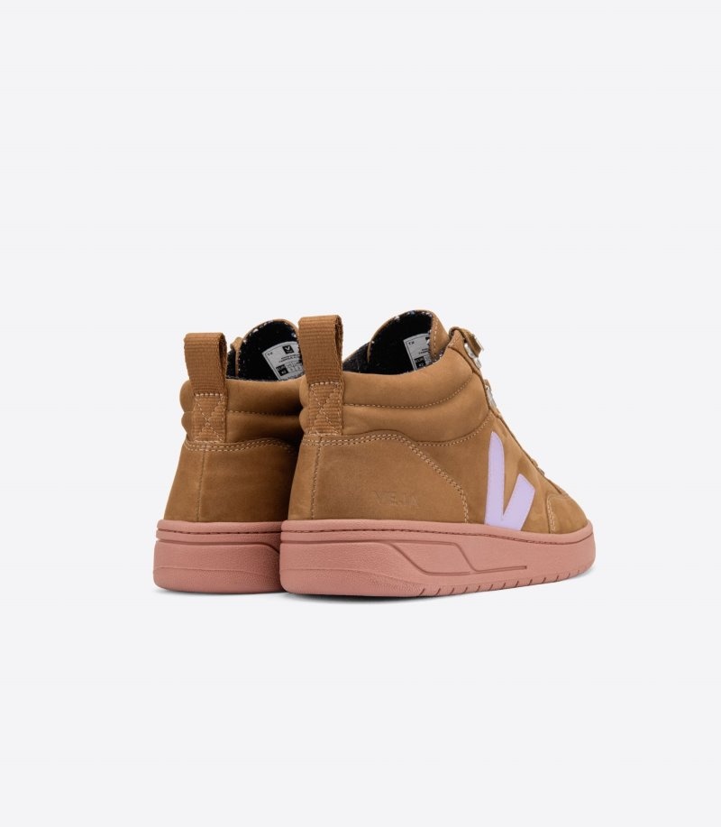 Womens Veja Roraima Nubuck Trainers Brown / Purple KSA | 5Y6J9S