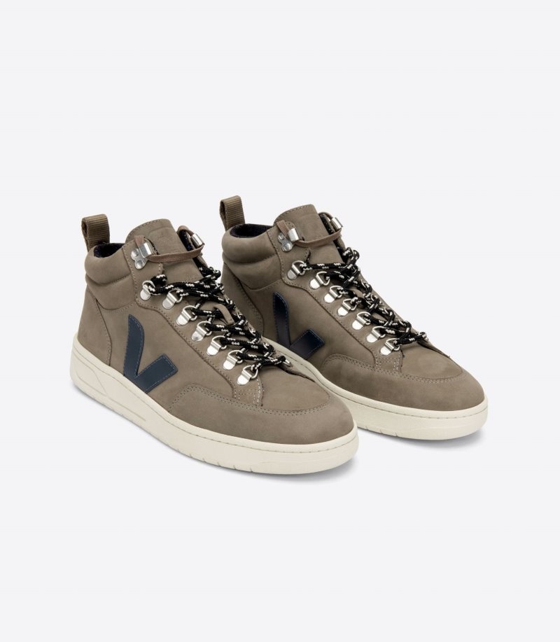 Womens Veja Roraima Nubuck Trainers Olive KSA | FBJJDQ