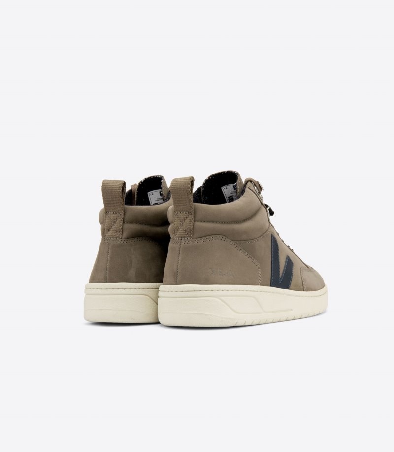 Womens Veja Roraima Nubuck Trainers Olive KSA | FBJJDQ