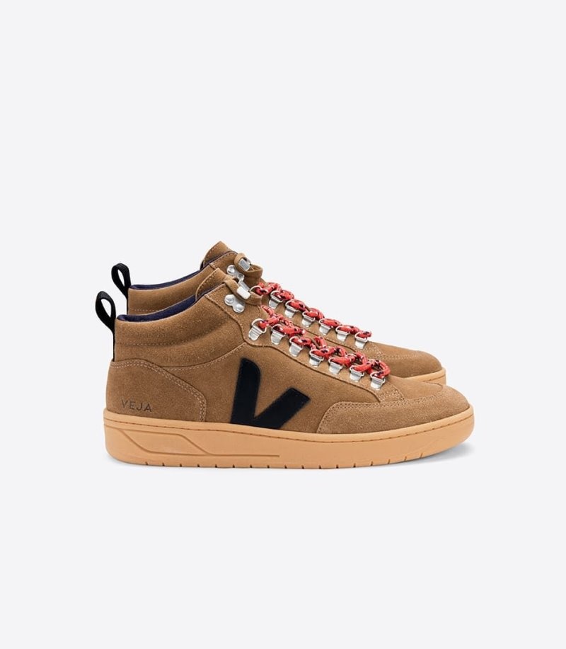 Womens Veja Roraima Suede Trainers Brown / Black KSA | Q4U759