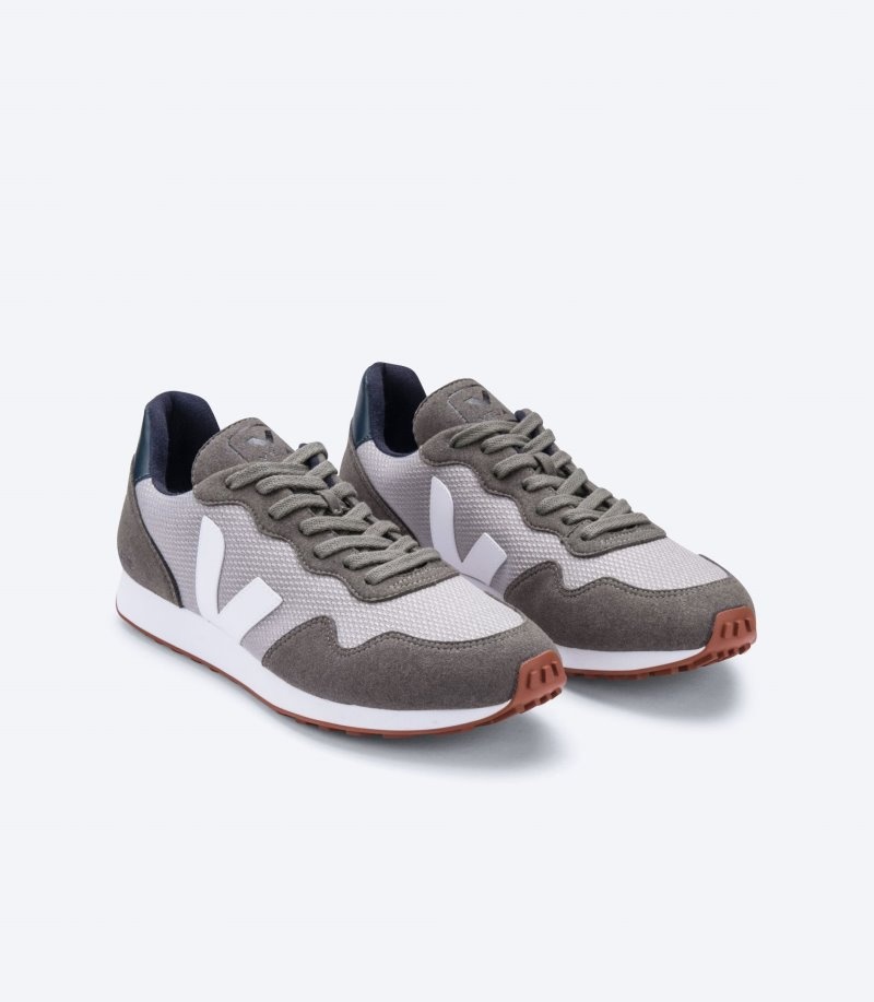 Womens Veja Sdu B-Mesh Trainers Silver / White / Grey KSA | TPE-8016