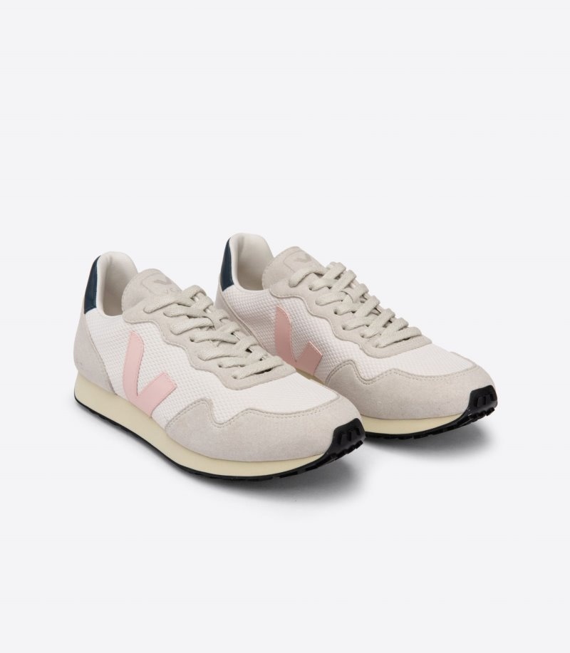 Womens Veja Sdu REC Alveomesh Trainers White / Beige / Pink KSA | TPO-1225