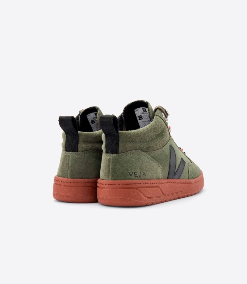 Womens Veja Vstore Roraima Trainers Olive / Black / Red KSA | I0VI9K