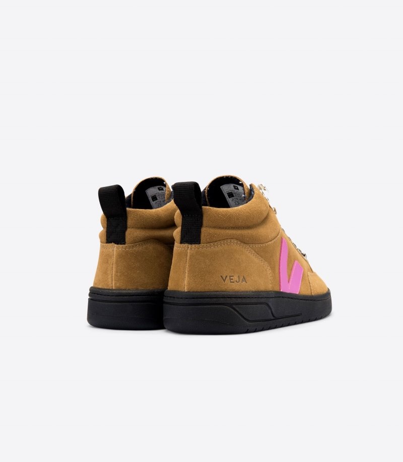 Womens Veja Vstore Roraima Suede Trainers Brown / Rose KSA | YQHZ62